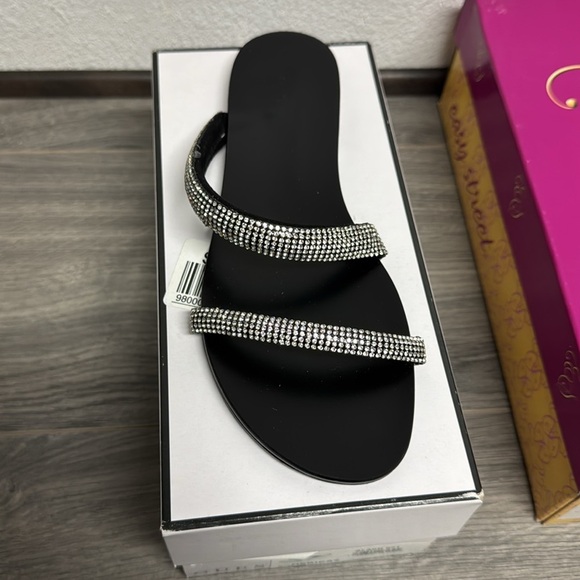 Guess ladies Nerica 2 embellished slide sandal - Picture 3 of 6